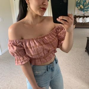 Pink crop top